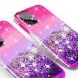 Samsung Galaxy A52 5G Case Liquid Glitter Phone Case Waterfall Floating Quicksand Bling Sparkle Cute Protective Girls Women Cover for Samsung Galaxy A52 5G w  Tempered Glass - (Hot Pink Purple Gradient) Online now