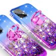 Samsung Galaxy A72 5G Case, Ring Stand Liquid Floating Quicksand Bling Sparkle Protective Girls Women for Samsung Galaxy A72 5G W Tempered Glass - (Blue Purple Gradient) Online Sale