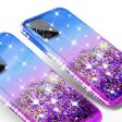 Samsung Galaxy A52 5G Case Liquid Glitter Phone Case Waterfall Floating Quicksand Bling Sparkle Cute Protective Girls Women Cover for Samsung Galaxy A52 5G w  Tempered Glass - (Blue Purple Gradient) Hot on Sale