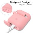 New AirPods Case, 360°Protective Silicone AirPods Accessories Kit Compatable with Apple AirPods 1st 2nd Charging Case [Not for Wireless Charging Case] - Pink Hot on Sale