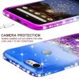 Google Pixel 3a XL Case Liquid Glitter Phone Case Waterfall Floating Quicksand Bling Sparkle Cute Protective Girls Women Cover for Pixel 3a XL W Temper Glass- (Blue Purple Gradient) Sale