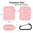 New AirPods Case, 360°Protective Silicone AirPods Accessories Kit Compatable with Apple AirPods 1st 2nd Charging Case [Not for Wireless Charging Case] - Pink Hot on Sale