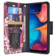 Alcatel 3V (2019) Case, 3V (2019) Wallet Case, Wrist Strap Pu Leather Wallet Case [Kickstand] with ID & Credit Card Slots - Heart Butterflies Online Hot Sale