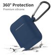 New AirPods Case, 360°Protective Silicone AirPods Accessories Kit Compatable with Apple AirPods 1st 2nd Charging Case [Not for Wireless Charging Case] - Dark Blue Online Hot Sale