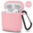 New AirPods Case, 360°Protective Silicone AirPods Accessories Kit Compatable with Apple AirPods 1st 2nd Charging Case [Not for Wireless Charging Case] - Pink Hot on Sale