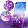 Google Pixel 3a XL Case Liquid Glitter Phone Case Waterfall Floating Quicksand Bling Sparkle Cute Protective Girls Women Cover for Pixel 3a XL W Temper Glass- (Blue Purple Gradient) Sale