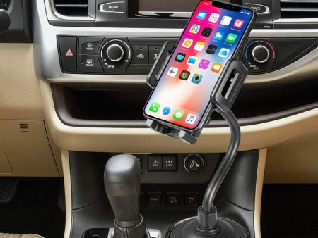 Universal Car Cup Holder Phone Mount with Longer Neck & 360° Rotatable Cradle for iPhone 11 Pro Max 11 Pro 11 Xs Max X 8 Plus 7 Plus 7 8 Galaxy Note 10 Plus Note 10 S10 S10 Plus S9 Plus Discount