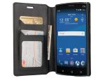 ZTE ZMAX 2 | Z958 Wallet Case, Slim Flip Folio [Kickstand] Pu Leather Wallet Case with ID & Card Slots & Pocket - Black Cheap