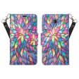 Alcatel 1x Evolve, TCL LX, Avalon V, IdealXTRA Case, Wrist Strap Magnetic Pu Leather Wallet Case [Kickstand] with ID & Credit Card Slots - Rainbow Flower Supply