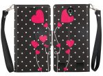 ZTE ZMAX 2 | Z958 Case, Wrist Strap Magnetic Fold[Kickstand] Pu Leather Wallet Case with ID & Credit Card Slots for ZTE ZMAX 2 - Polka Dot Hearts Cheap