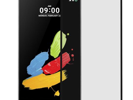 LG Stylo 3, LG Stylo 3 Plus Premium Full Screen Edge to Edge HD Tempered Glass Ultra Thin Scratch Resistant Tempered Glass Screen Protector - Black For Sale