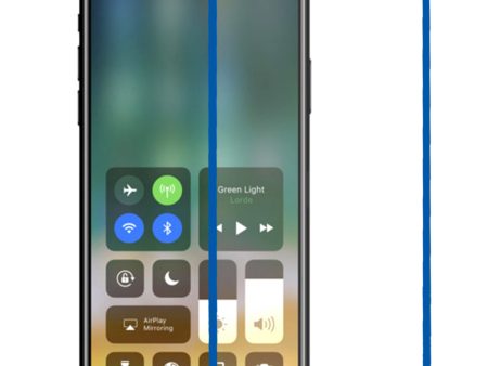 Apple iPhone X | iPhone Ten Premium HD Full-Screen Tempered Glass Ultra Thin Scratch Free Screen Protector - Blue Online