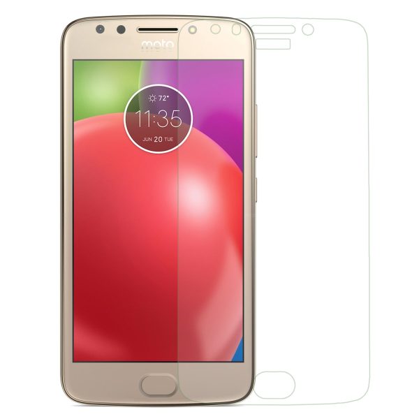 Motorola Moto E4, Premium Full Screen HD Tempered Glass Ultra Thin Scratch Free Screen Protector - Clear Discount