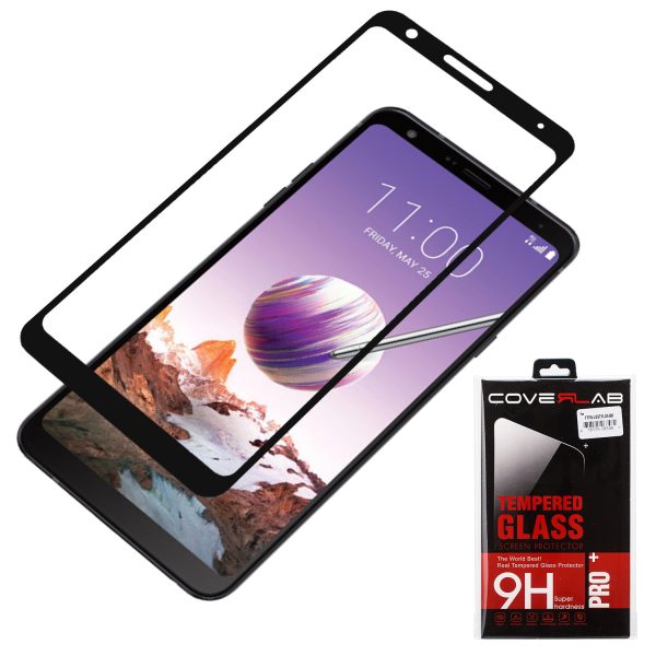 LG Stylo 4, Stylo 4 Plus, Q Stylus Premium HD Temper Glass Ultra Thin Scratch Free Screen Protector for LG Stylo 4 - Black Online now