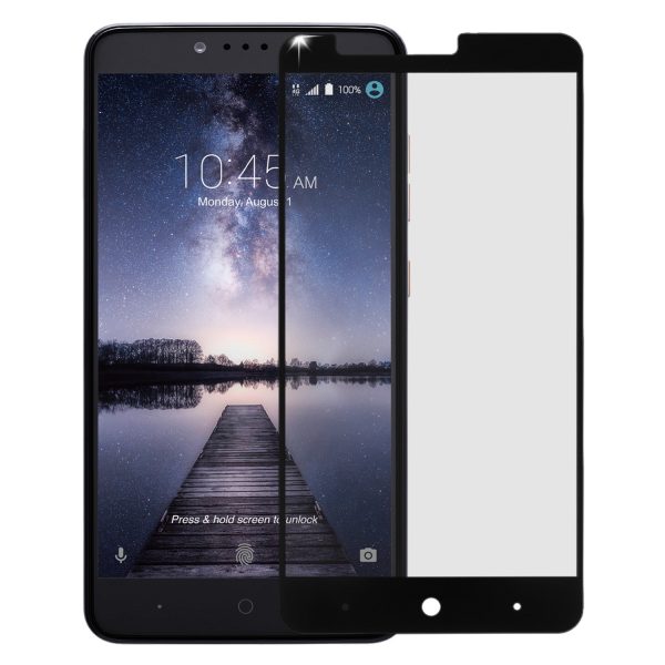 ZTE Zmax Pro, Blade X Max, Grand X MAX 2, ZTE Carry, Max Duo LTE, Imperial Max Premium HD Temper Glass Ultra Thin Scratch Free Screen Protector for ZTE Z981- Black For Cheap