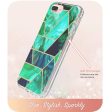 Apple iPhone 8 Plus Case, Slim Full-Body Stylish Protective Case with Built-in Screen Protector for Apple iPhone 8 Plus - Turquoise Marble Supply