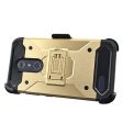 ZTE ZMax Pro Case, Blade X Max, ZTE Grand X Max 2 Case, ZTE Carry, ZTE Imperial Max   ZTE Max Duo LTE Heavy Duty[Built-in Kickstand] Rotating Swivel Clip Holster Case   Rugged Triple Layer Protection - Gold For Discount