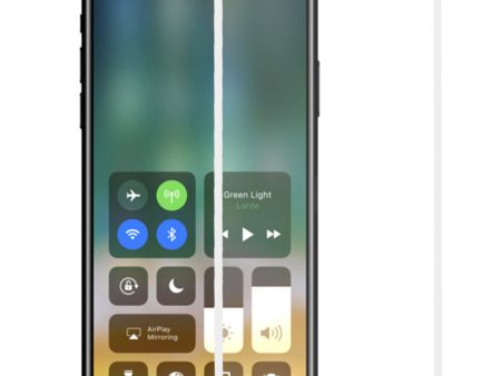Apple iPhone X | iPhone Ten Premium HD Full-Screen Tempered Glass Ultra Thin Scratch Free Screen Protector - White on Sale
