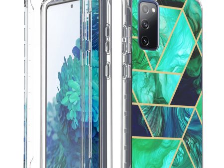 Samsung Galaxy S20 Fan Edition Galaxy S20 FE, Slim Full-Body Stylish Protective Case with Built-in Screen Protector for Samsung Galaxy S20 Fan Edition Galaxy S20 FE - Turquoise Marble Online