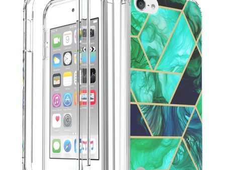 Apple iPod Touch 5   Touch 6 Generation Case, Slim Full-Body Stylish Protective Case with Built-in Screen Protector for Apple iPod Touch 5   Touch 6 Generation - Turquoise Marble Online Sale