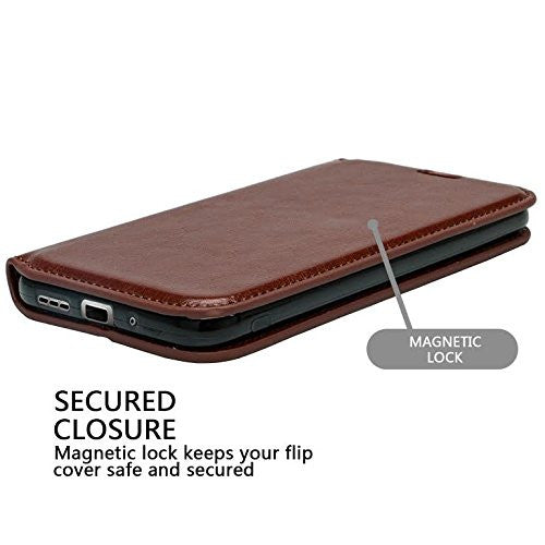 ZTE ZMAX Pro Case | Blade X Max | ZTE Carry | ZTE Grand X Max 2 Case | ZTE Imperial Max Case | ZTE Max Duo Pu Leather Magnetic Fold[Kickstand] Wallet Case with ID & Card Slots - Brown on Sale