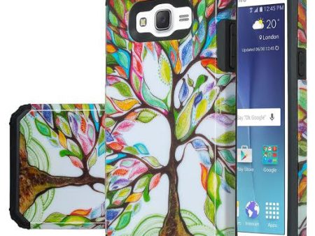 Galaxy J7 Case, Samsung Galaxy J7 [Shock Absorption  Impact Resistant] Hybrid Dual Layer Armor Defender Protective Case Cover for Galaxy J7 (Boost Mobile,Virgin,MetroPcs,TMobile), Colorful Tree Online