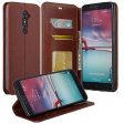 ZTE ZMAX Pro Case | Blade X Max | ZTE Carry | ZTE Grand X Max 2 Case | ZTE Imperial Max Case | ZTE Max Duo Pu Leather Magnetic Fold[Kickstand] Wallet Case with ID & Card Slots - Brown on Sale