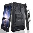 ZTE ZMax Pro Case, Blade X Max, ZTE Grand X Max 2 Case, ZTE Carry, ZTE Imperial Max   ZTE Max Duo LTE Heavy Duty[Built-in Kickstand] Rotating Swivel Clip Holster Case   Rugged Triple Layer Protection - Black Online Sale