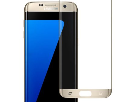 Samsung Galaxy S7 Premium HD Temper Glass Ultra Thin Scratch Free Screen Protector for Galaxy S7 - Gold Sale