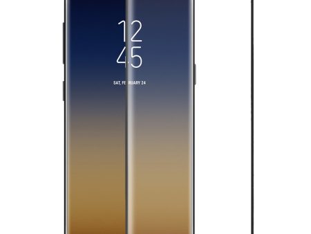 Samsung Galaxy S9 Premium HD Tempered Glass Screen Protector, Ultra Thin Scratch Resistant Screen Protector - Black Fashion