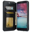 ZTE ZMAX Pro Case | Blade X Max | ZTE Carry | ZTE Grand X Max 2 Case | ZTE Imperial Max Case | ZTE Max Duo Pu Leather Magnetic Fold[Kickstand] Wallet Case with ID & Card Slots - Black Fashion