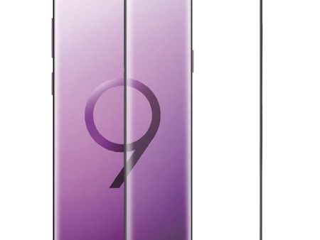 Samsung Galaxy S9 Plus Premium HD Tempered Glass Ultra Thin Scratch Resistant Screen Protector - Black on Sale